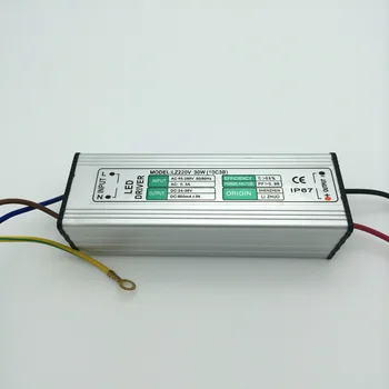 

Free shipping 30W Floodlight LED Driver IP65 waterproof floodlight lighting transformer AC 90V-265V output DC30-36V 900mA