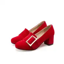 Women’s Med Heel Comfort Pumps Pointed Toe Brand Deisnger Slip-on Female Footwear Patchwork Fashion Shoes Women on Sale 7812