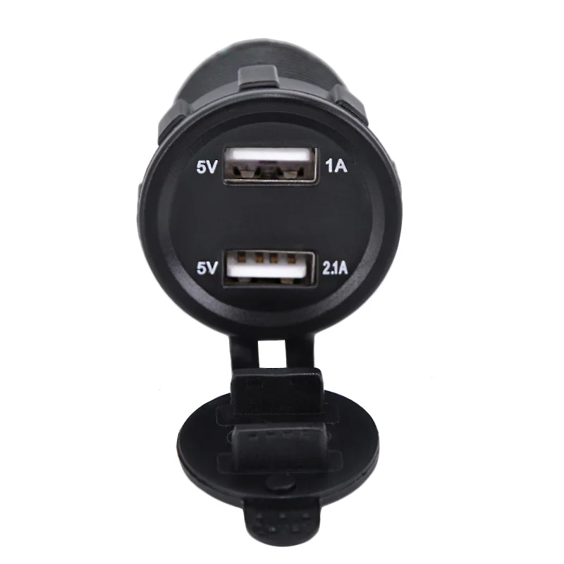 DC12V 24V 3.1A двойной USB порт автомобильное зарядное устройство розетка адаптер со