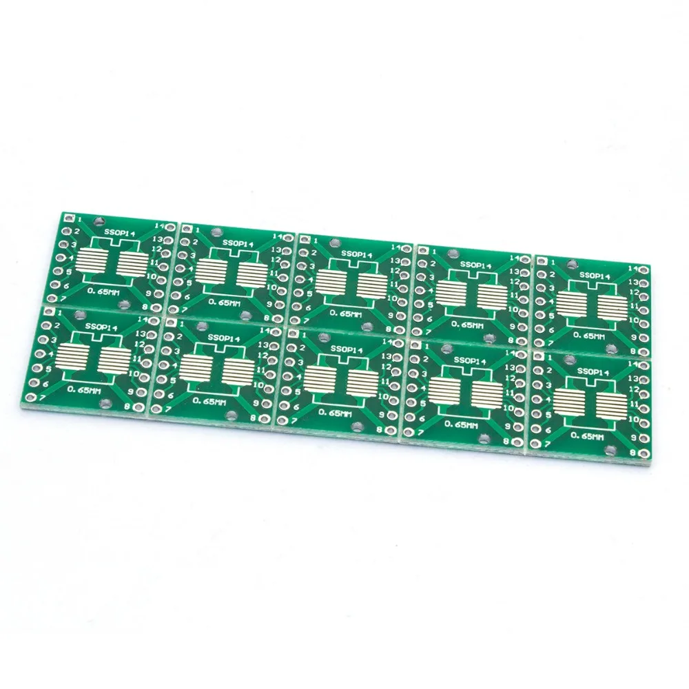 Плата преобразователя TSSOP14 SSOP14 SOP14 SMD в DIP14 IC плата модуля адаптеров пластины 0 65 мм