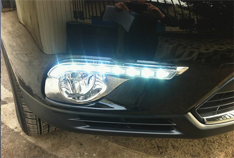 Автомобильная проблесковая 2 шт. авто Стайлинг для Toyota Highlander 2011 2014 светодиодный DRL