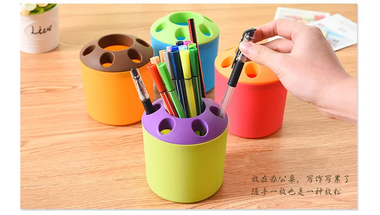 

Антистресс ручка контейнер ручка коробка для украшение офисного стола творческий ручка контейнер включает 3 шт