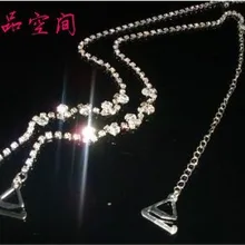 Новинка; прозрачные бретельки для бюстгалтера с цветочным узором и стразами; майка на бретелях;