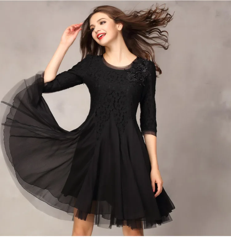 Женское сексуальное кружевное платье до колена с коротким рукавом Boda Vestidos De Coctel