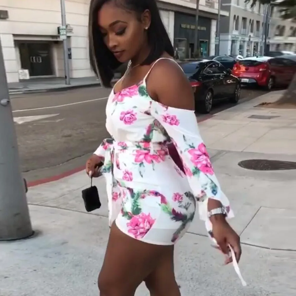 تصميم جديد سراويل داخلية المرأة بذلة فلورا طباعة النساء الجسم موهير لحمي وزرة D8030