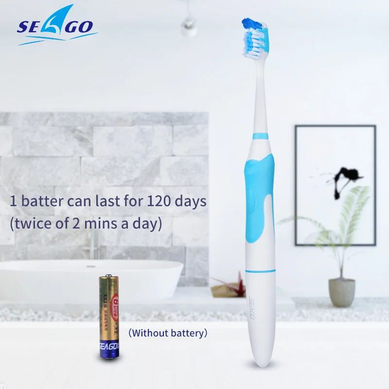 SEAGO Sonic Electric Toothbrush Battery Waterproof Upgraded Adult Travel Safety Toothbrushes With 3 brush head Deep Clean SG963 SEAGO Sonic Electric Toothbrush Battery Waterproof Upgraded Adult Travel Safety Toothbrushes With 3 brush head Deep Clean SG963