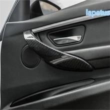 Lapetus Внутренняя дверь подлокотник тяга полосы украшения рамка Крышка отделка 4 шт. подходит для BMW 3 серии F30 316i 320i 328i- ABS