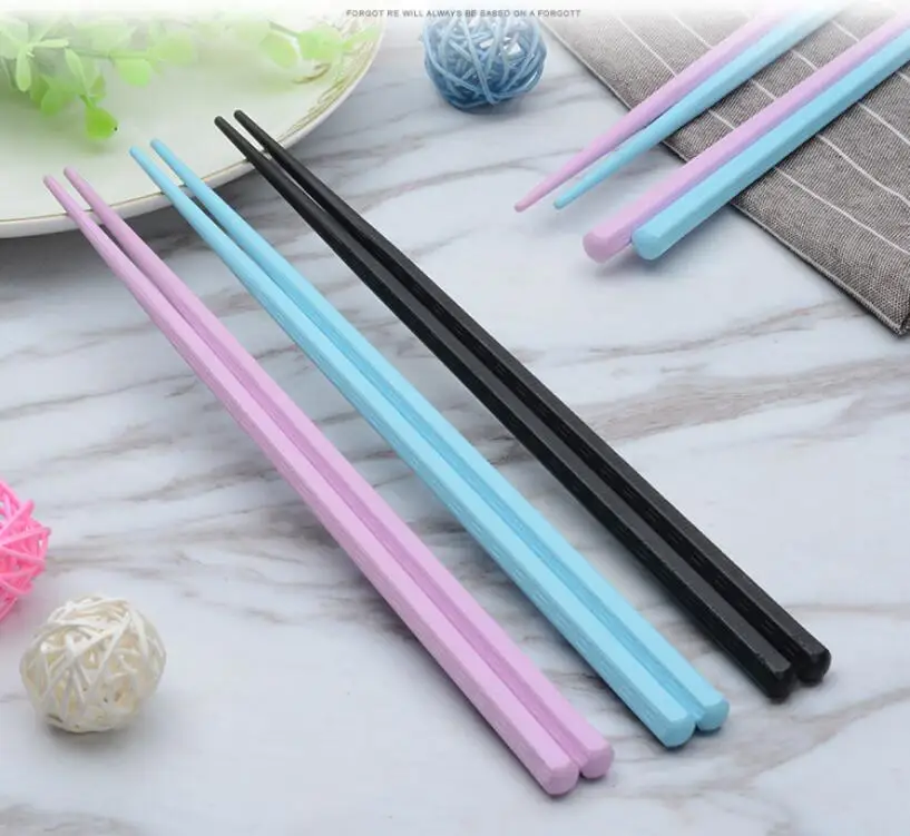 

wholesale 500pair sushi chopsticks Reusable Japanese Non-Slip Hashi chop sticks glass fiber black blue pink chopstick