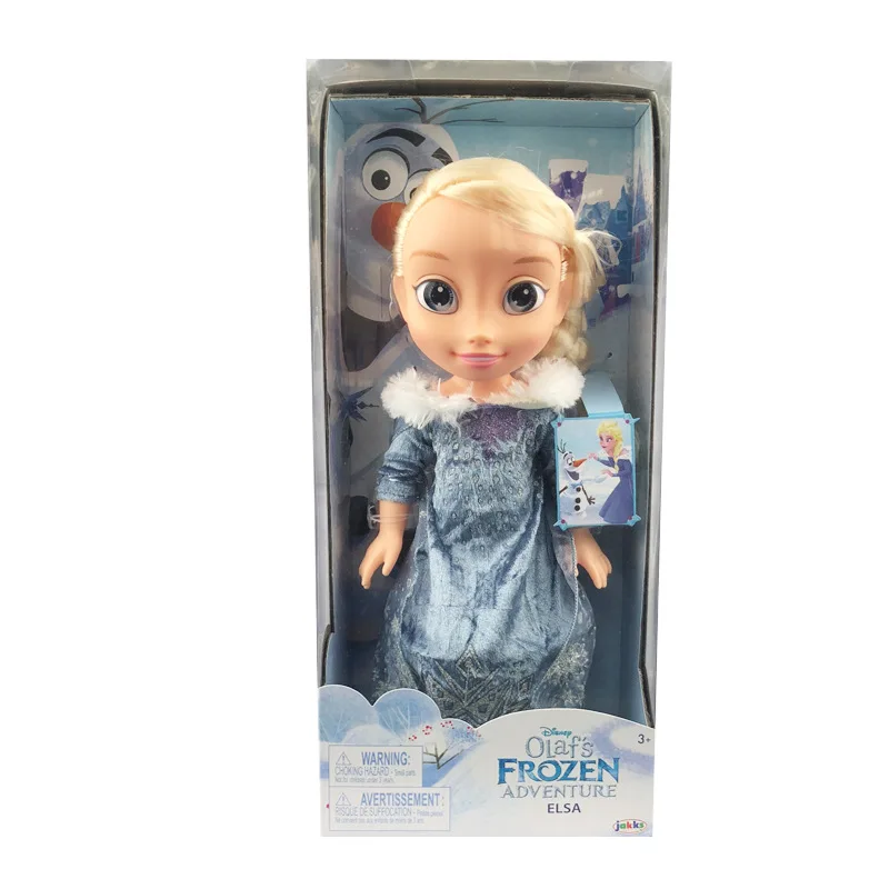 Замороженные 38 см Принцесса Анна Эльза Белль Куклы Снежная Королева Дети Девушки Игрушки Рождественские подарки на день рождения Для Детей Мультипликационная кукла Doll