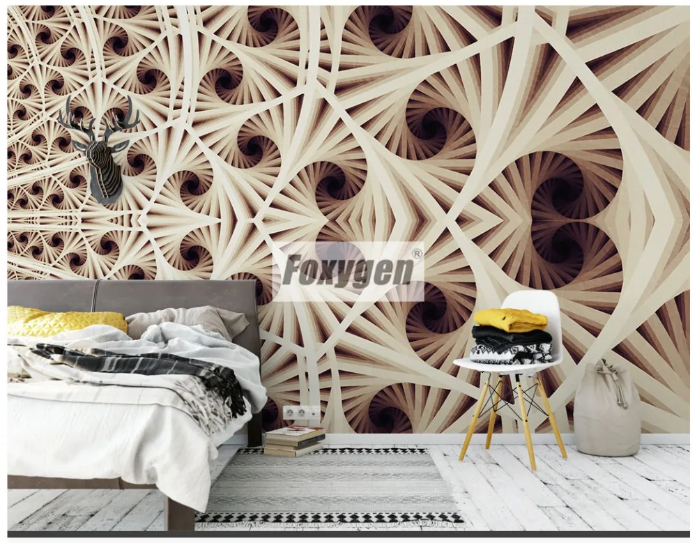 Customzied NON-WOVEN Wallpaper mural with kinds of nice 3D flowers animalsForest abstract landscapes cities designs designs and patterns  (280)
