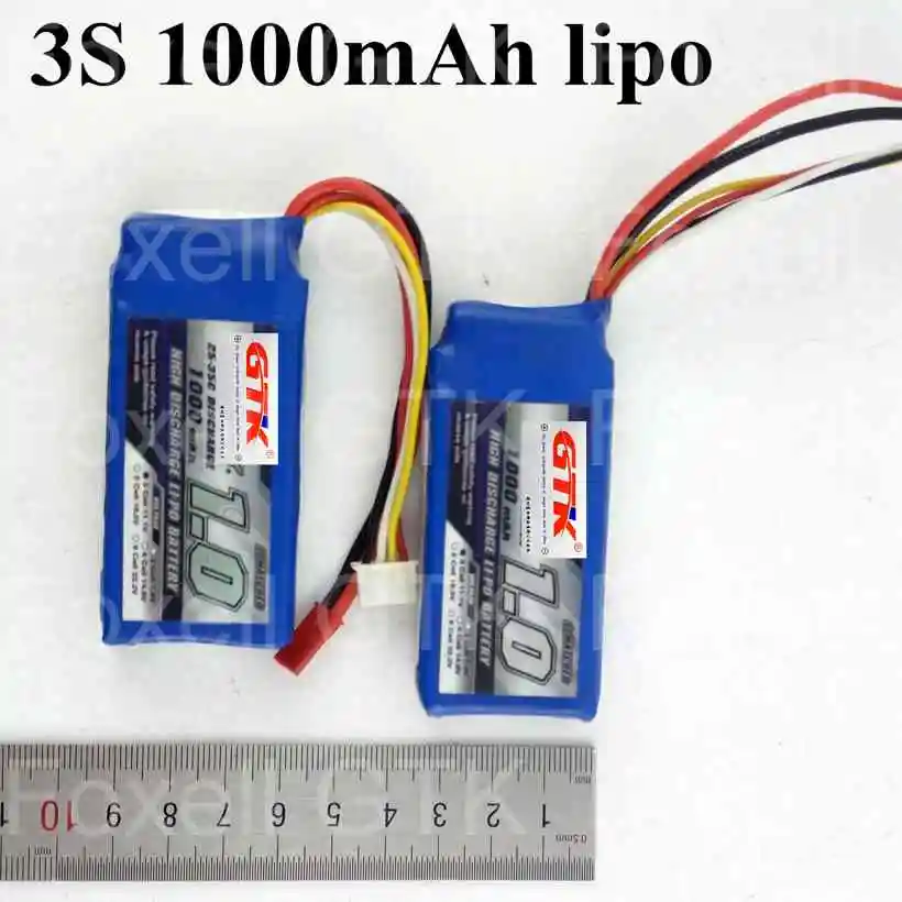 GTK lipo 3 s 1000 mah 25C 11,1 v батарейный блок li-po 35c JST штекер для RC Plane FPV, вертолет-Дрон для автомобиля лодка Дрон Квадрокоптер комплект