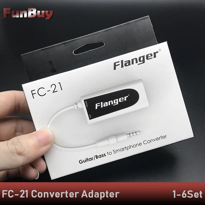 1/6 набор Flanger FC 21 адаптер конвертер для сотового телефона IPhone и Android телефон гитары
