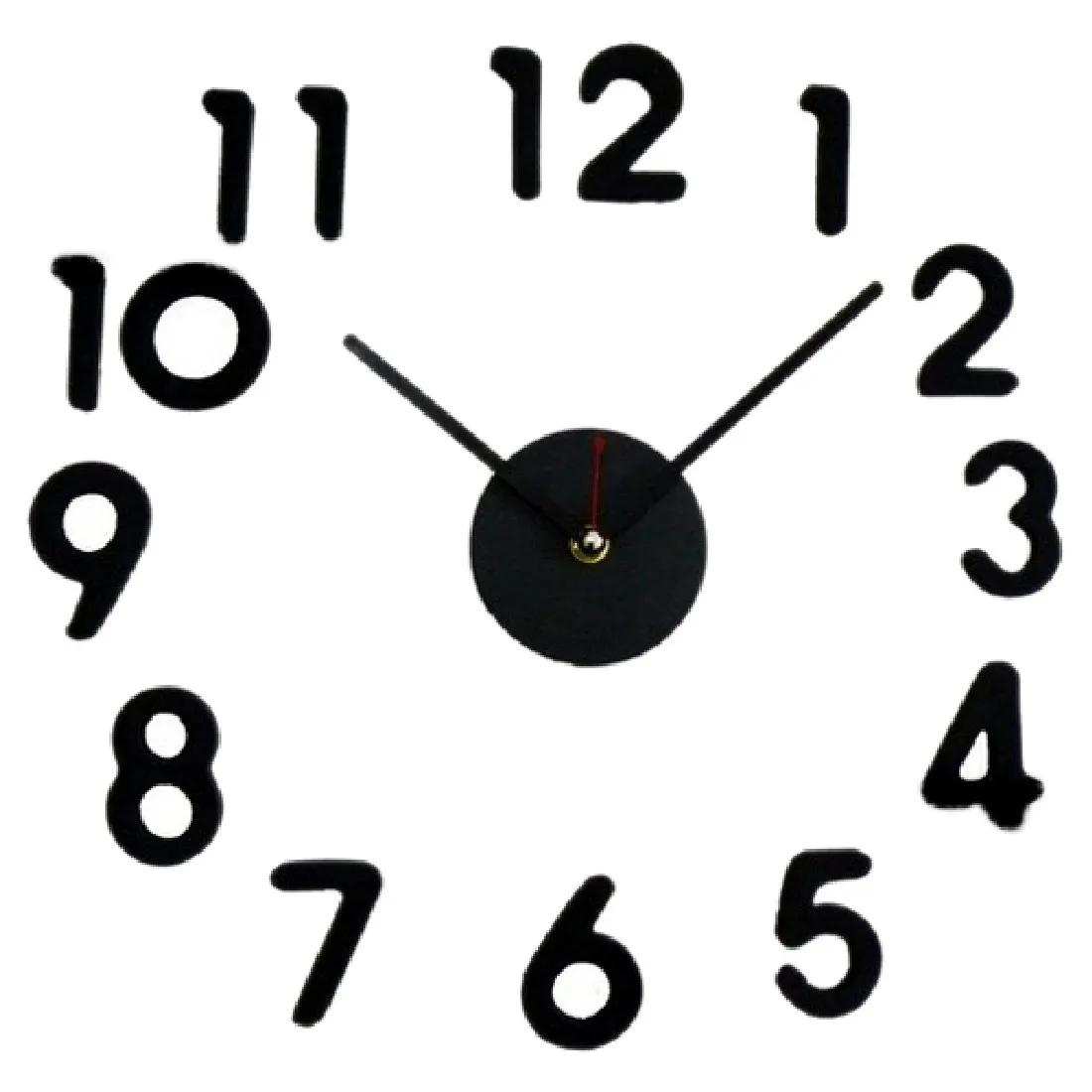 Buy Stickers Number Wall Clock DIY Self Adhesive Decal Modern Wall Decoration