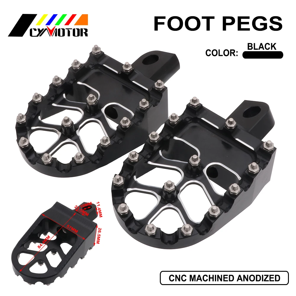 MX Rotating Style Motorcycle FootPegs Footrests Foot Pegs Wide Fat pedal For Harley Dyna Fatboy Iron 883 1200 D4 Davidson 93-17