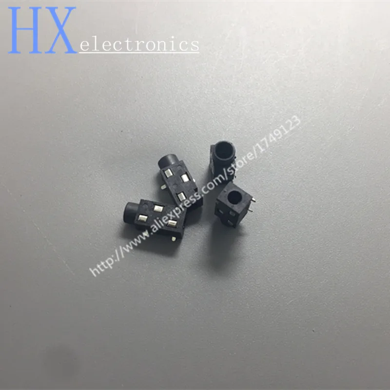 Free shipping 500PCS Tripod silver patch PJ320B 3 5 headphone jack 3 5 jack PJ 320B