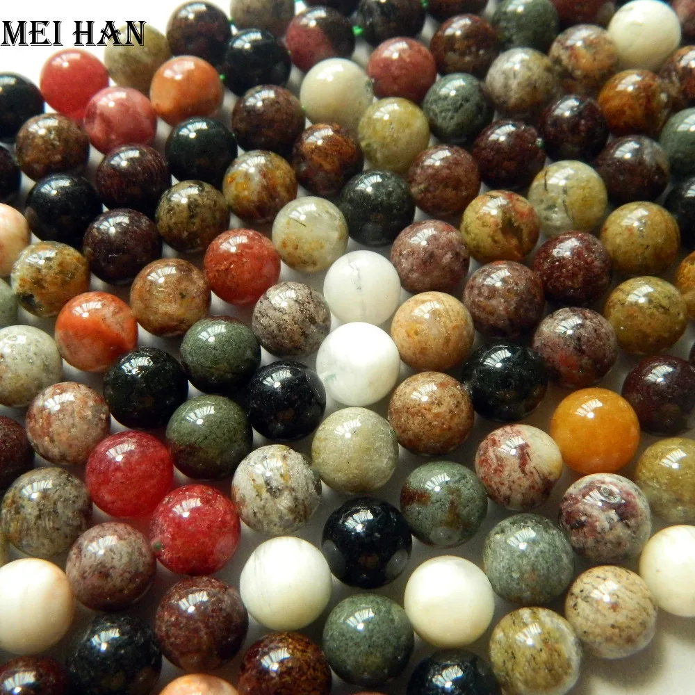 

Meihan Meihan Free shipping (40 beads/set) 8.8-9.3mm natural Brazil phantom crystal smooth round loose beads for jewelry making