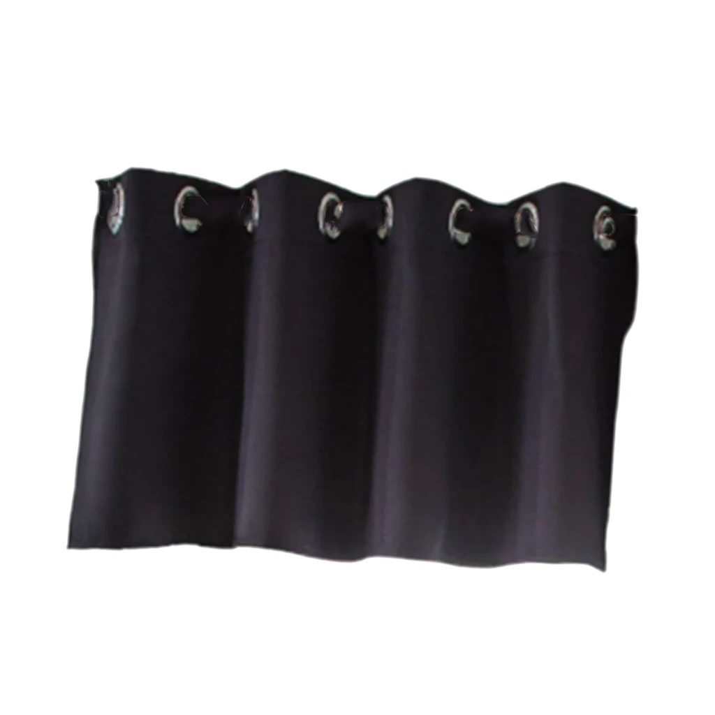 Blackout Ring Top Half Curtain Window Tiers Valance Sheer Voile Curtain Door Panels for Cafe Kitchen Decor Home Room Ornament