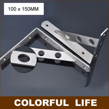 

100x150mm,Thick stainless steel small Shelf bracket, marble stand, wall, shelf, bracket ,Home Hardware good Load-bearing