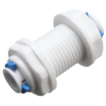 

5PCS RO Water Pipe Fitting 1/4'' Push Fit Pipe Elbow Tee Connector for American Fridge and Water RO Aquarium