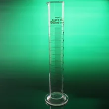 Лаборатория класса 1000 мл измерительный цилиндр со шкалой высокого боросиликатного 3,3 стеклянный мерный стакан лабораторные принадлежности