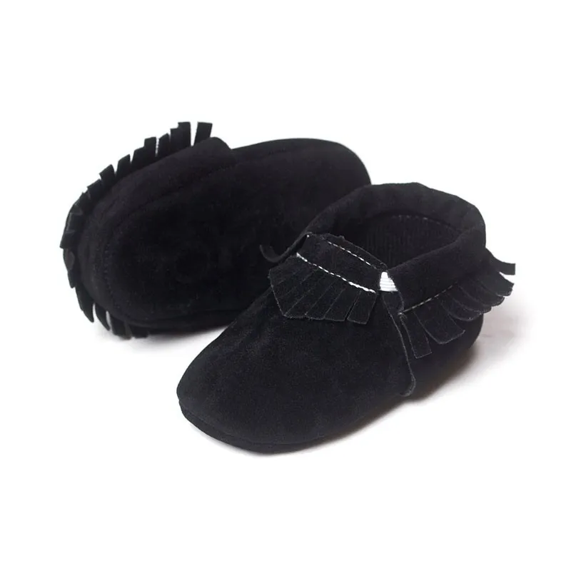 Baby's Soft Suede Tassel First Walkers