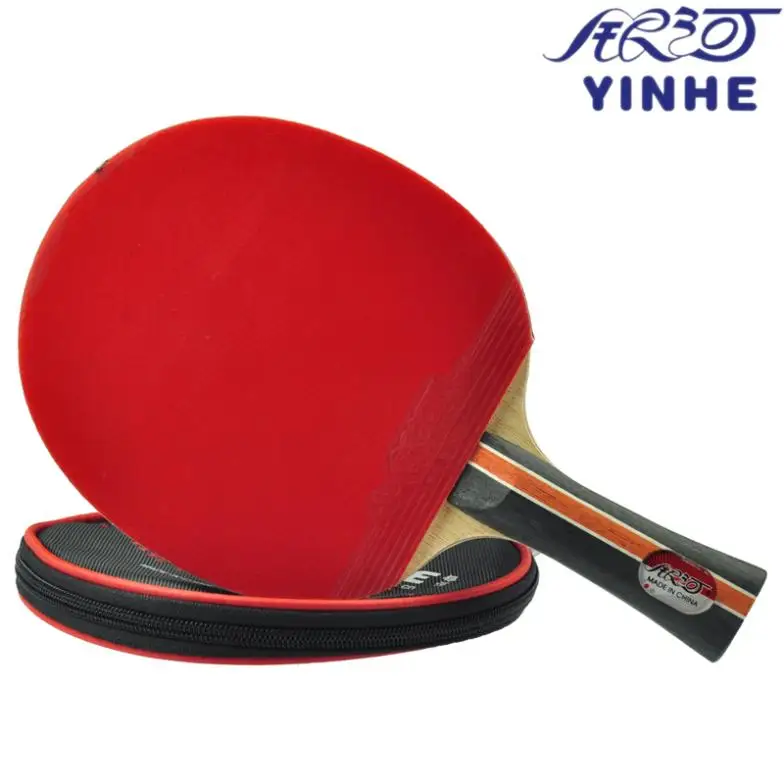 YINHE Milkyway 4 Star Table Tennis Racket With Rubber Pips In Bag Set 