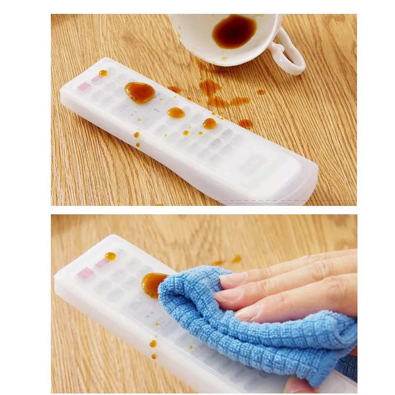 Silicone TV Air Condition Remote Control Protctive Case Waterproof Dustproof Protector Washable Storage Bag 1PC silicone remote case,silicone remote cover,silicone remote sleeve,remote controller cover,silicone case protector