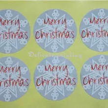 200 шт./лот) серый Рождество наклейки спасибо самоклеящиеся этикетки наклейки тегов для DIY ручной работы подарок/Торт/Candy бумажные метки