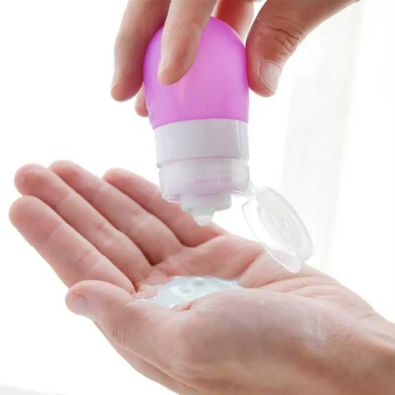 Cosmetic Container Shampoo Squeeze Silicone Bottle Portable Travel 38ML