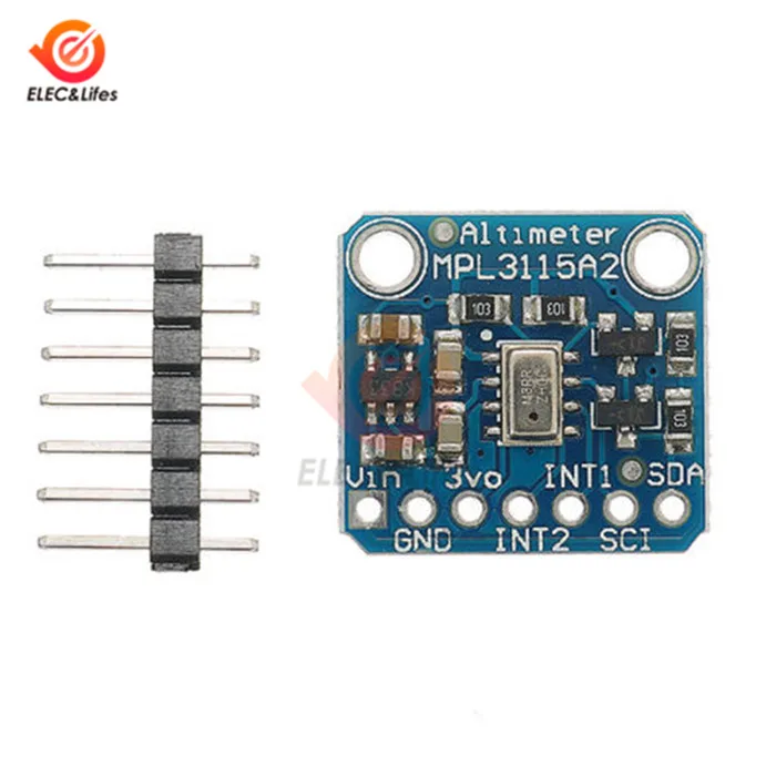 MPL3115A2 IEC IIC Интеллектуальный альтиметр барометр термометр температура давление высота сенсор модуль для Arduino I/O 2,5-5 В - Цвет: Blue