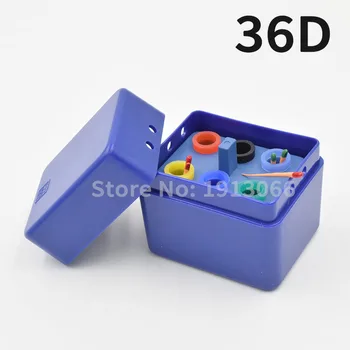 

1 PCS High quality 36D holes endo box for burs reamer and gutta percha points endodontic box free freight block carbide burs