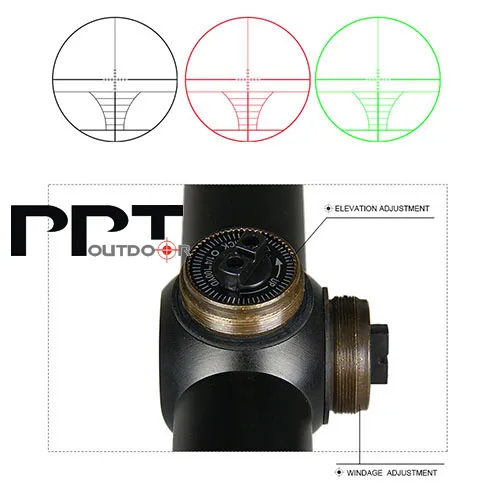 Escopos de Rifle Ppt de Alta Qualidade Ampliação Rifle Caça Pp1-0193 3-9x! 3-9x40e 5 Escopos de rifle ppt de alta qualidade