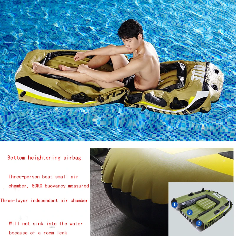 Intex Excursion 2-4-Person Inflatable Boat Set with Aluminum Oars and High Output Air Pump (Latest Model)