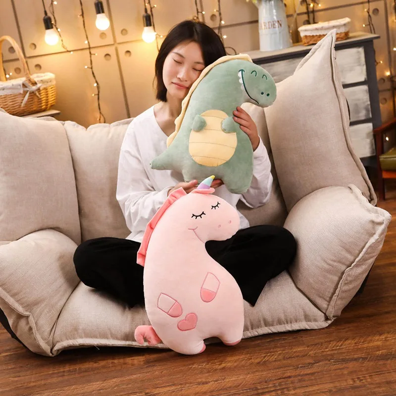 Новые горячие Единорог Ежик динозавр медведь мягкие куклы Kawaii мягкое плюшевое животное игрушки для детский диван подушки Дети Рождественский подарок