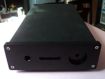 

black A1010 all-aluminum amplifier chassis/Pre-amplifier chassis/AMP case Enclosure/headphone amp case/Box DIY(168*54*313mm)