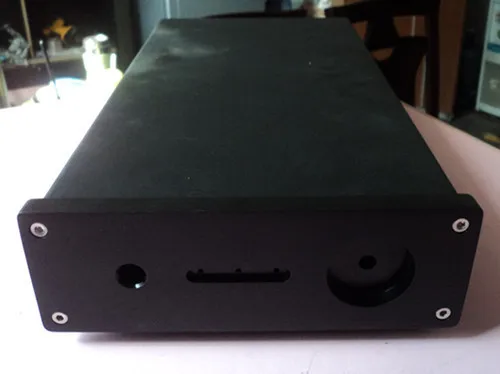 black A1010 all aluminum amplifier chassis Pre amplifier chassis AMP case Enclosure headphone amp case Box DIY 168 54 313mm 