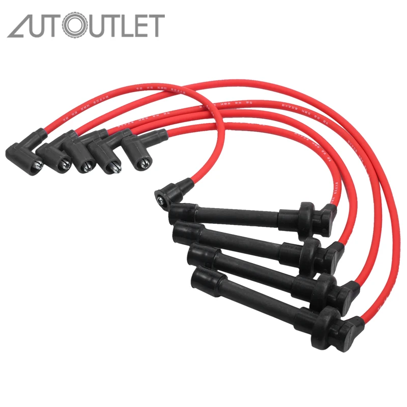 

AUTOUTLET 5 Pcs Spark Plug Wires Fit For Acura CL L4 2.2L for Honda Accord Spark Plug Wire Set L4 2.3L