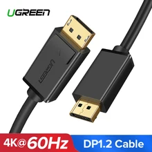 Ugreen DisplayPort Cable 4K 60Hz DP 1.2 Version Cord Ultra HD 3D For HDTV PC Graphics Cards Laptop Projector Cable Displayport