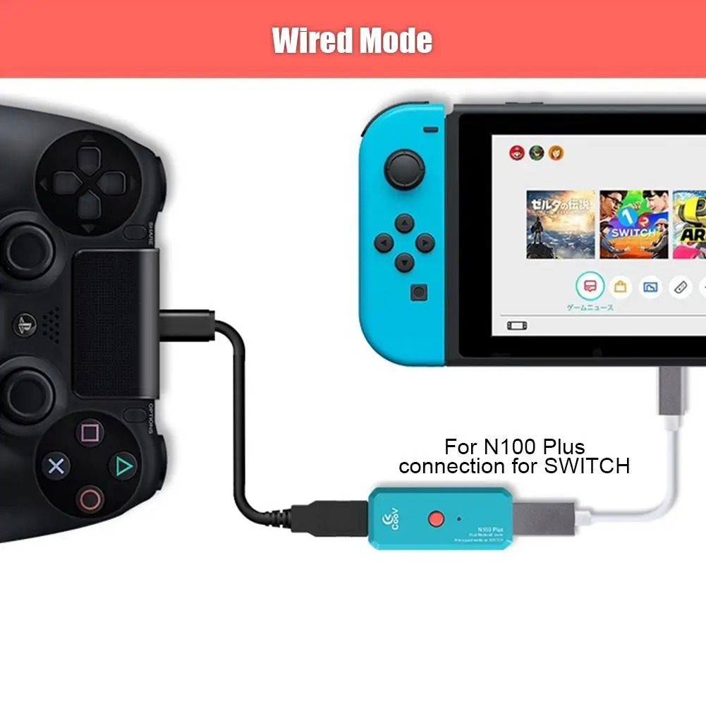 Беспроводной Bluetooth игровой контроллер конвертер для переключателя PS3 PS4 Joy-Con Xbox Plug And Play