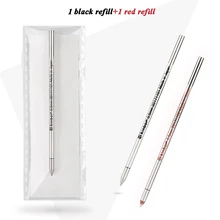 2 шт./лот черный и красный цвета чернилами Шариковая пополнения чернил для Kinbor 3-сторонний выход многофункциональная ручка бочонка 0,5 мм пополнения чернил Канцтовары для школы и офиса