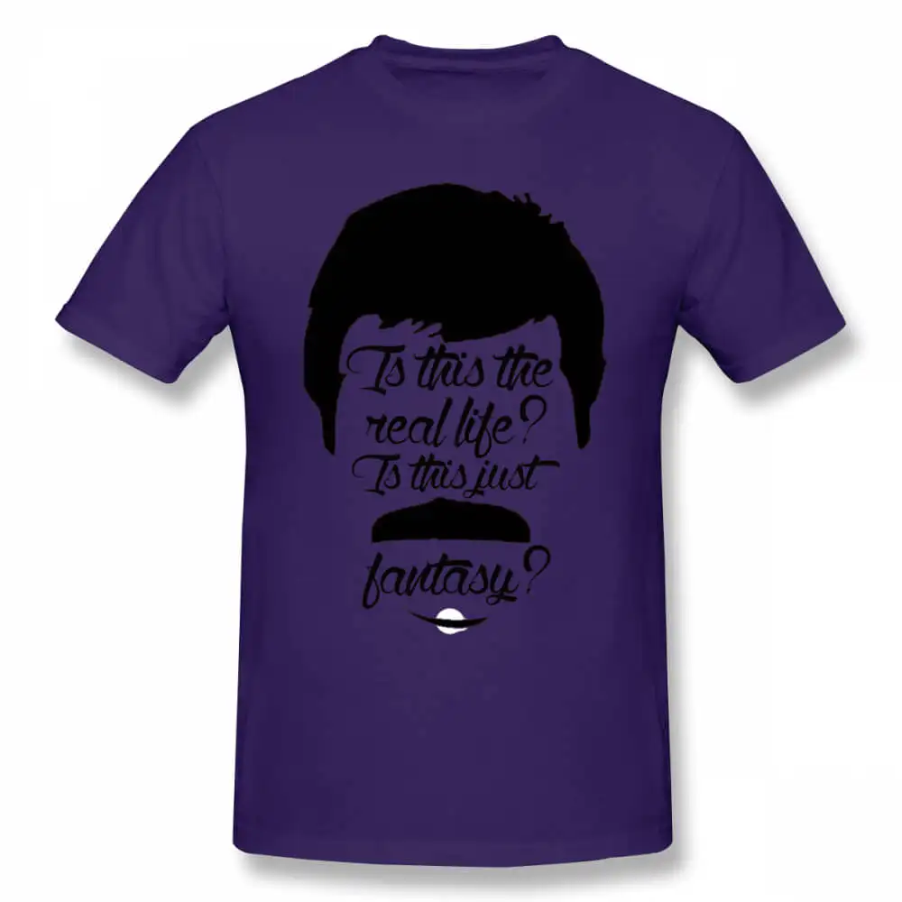 Королевская группа футболка рок богемная Рапсодия футболка с буквенным принтом графическая футболка летние хлопковые футболки с коротким рукавом - Цвет: purple