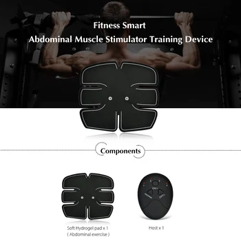 

EMS Stimulator Wireless Muscle Stimulation trainer Abdominal Muscle Exerciser Machine Training Device Massager