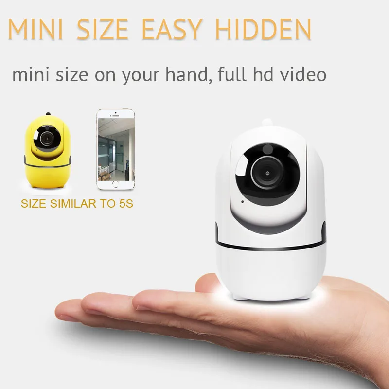 Мини Беспроводная ip камера HD 720P Wifi P2P ночного видения s PTZ Обнаружение движения
