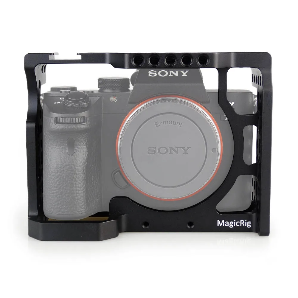 MAGICRIG Aluminum Camera Cage With Standard Cold Shoe For Sony A7II