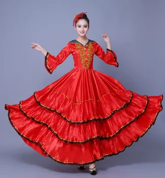 

Spanish Dance Dress Span Dance Costume Flamenco Dance Costume Spanish Dance Dress Chorus Dress-540