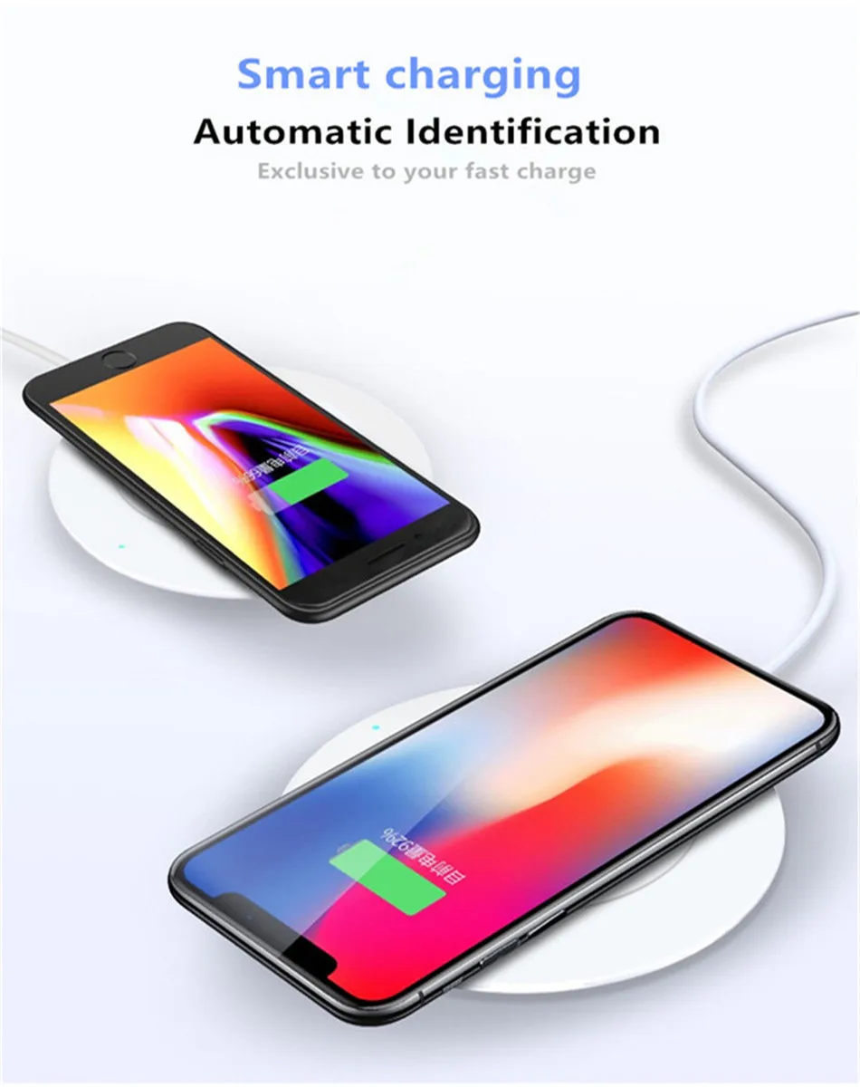 !ACCEZZ 5W QI Wireless Charger Pad For Samsung S8 S7 S9 Plus Note8 LED Cooling Vent Charger For iPhone X 10 8 Plus Charging Pad (4)