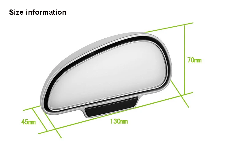 Зеркало для автомобиля, широкоугольное зеркало для слепых зон, регулируемые боковые зеркала для безопасности парковки, вспомогательные зеркала