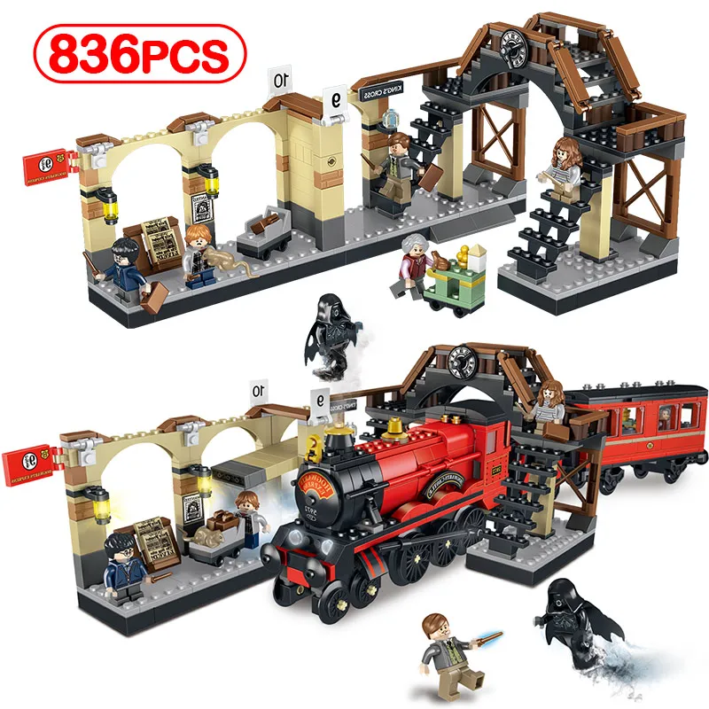 

New Harry Magic Potter Hogwarts Express Train Compatible legoingly Movie 75955 Building Blocks Bricks Educational Kids Gift Toys