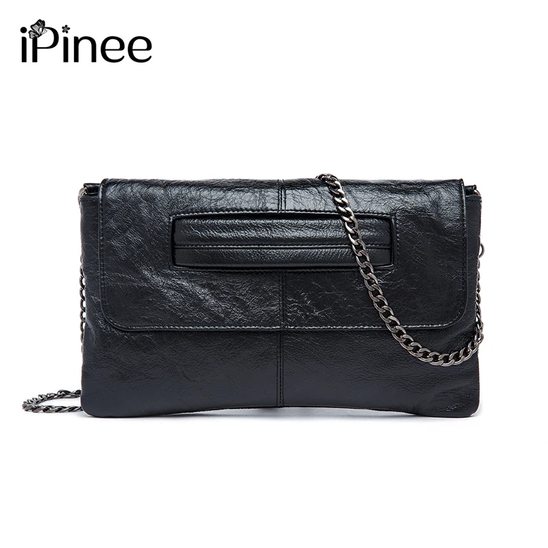 

iPinee Fashion Genuine Leather Small Chain Bag Designer Handbags High Quality Lady's Day Clutches