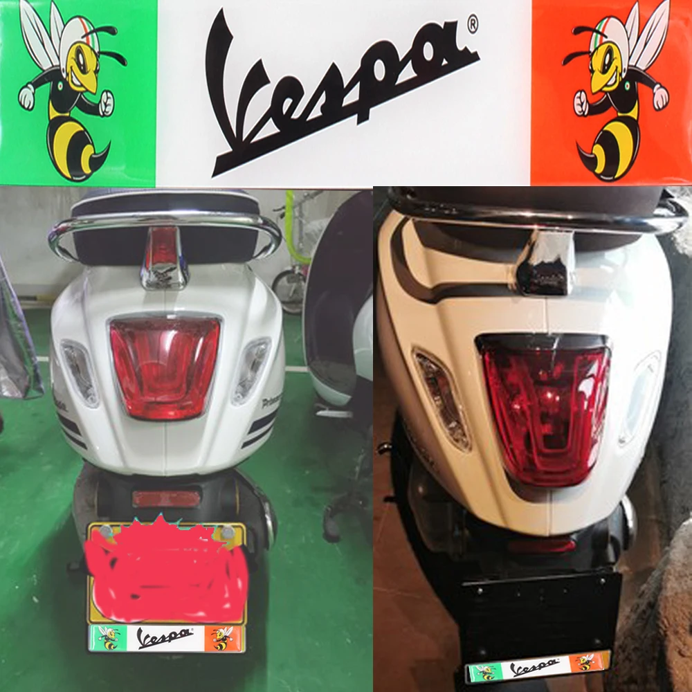 

China Registration License Plate Holder Pad for Piaggio Vespa LXV LV GTS Sprint Primavera PX